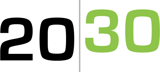 2030 logo in green