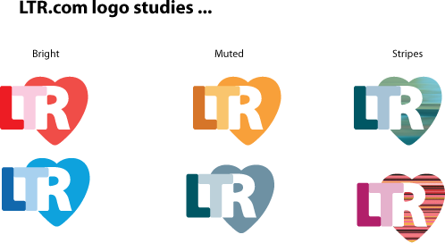 LTR.com logo studies