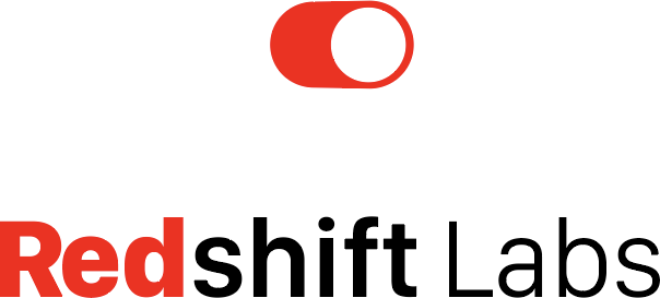 Redshift Labs logo with its red slider switch